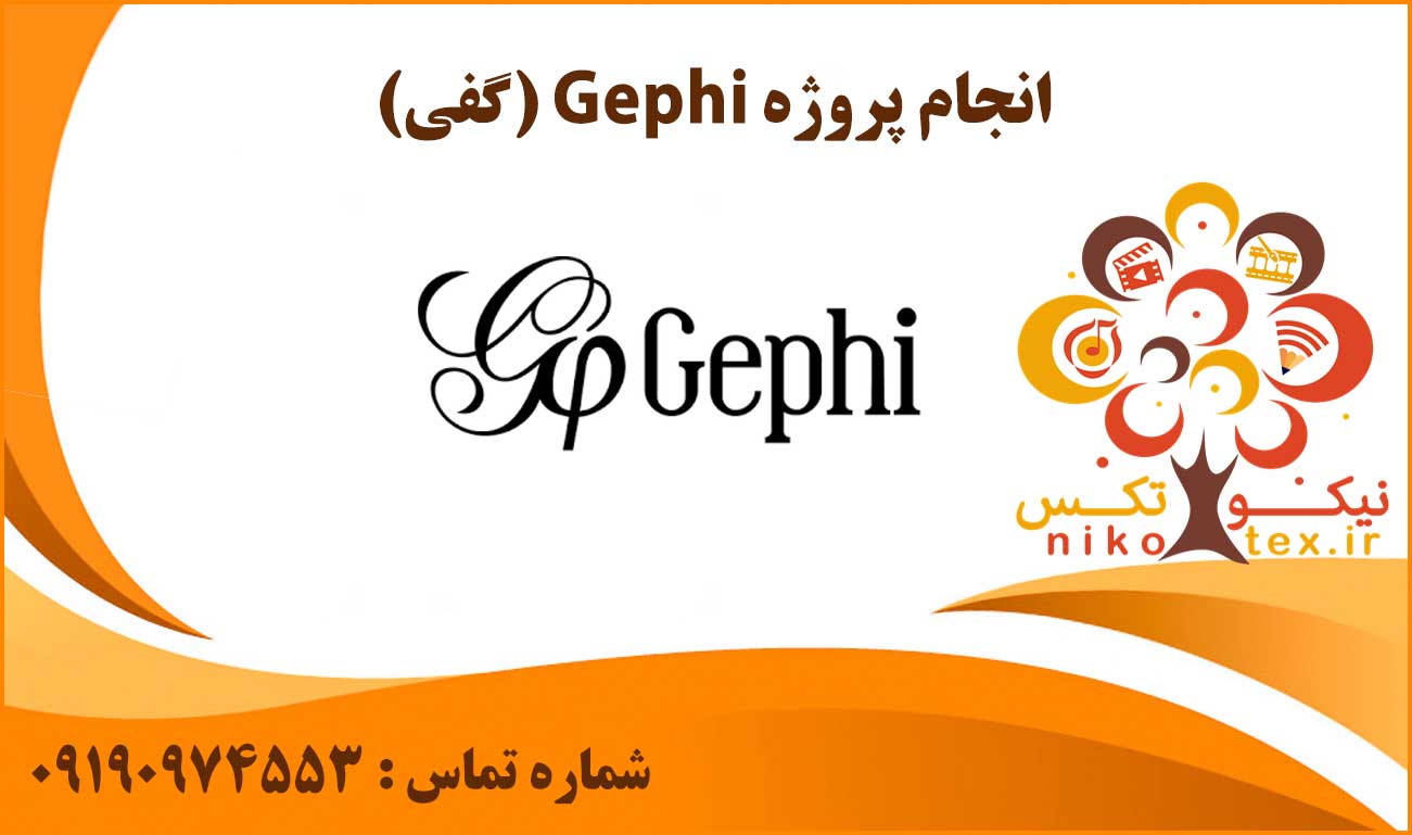 انجام پروژه Gephi (گفی)